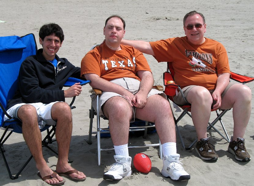 Boys Beach Sitting